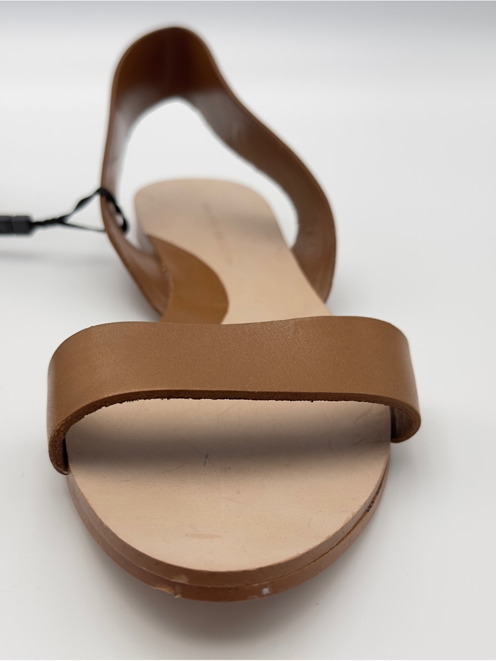 Vintage Zara Women’s Strappy Sandals Slip-On Tan Cognac Brown Size EUR 38 US 7. - Picture 3 of 6
